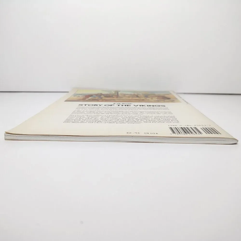 Story Of The Vikings Paperback Historical Educational Coloring Book